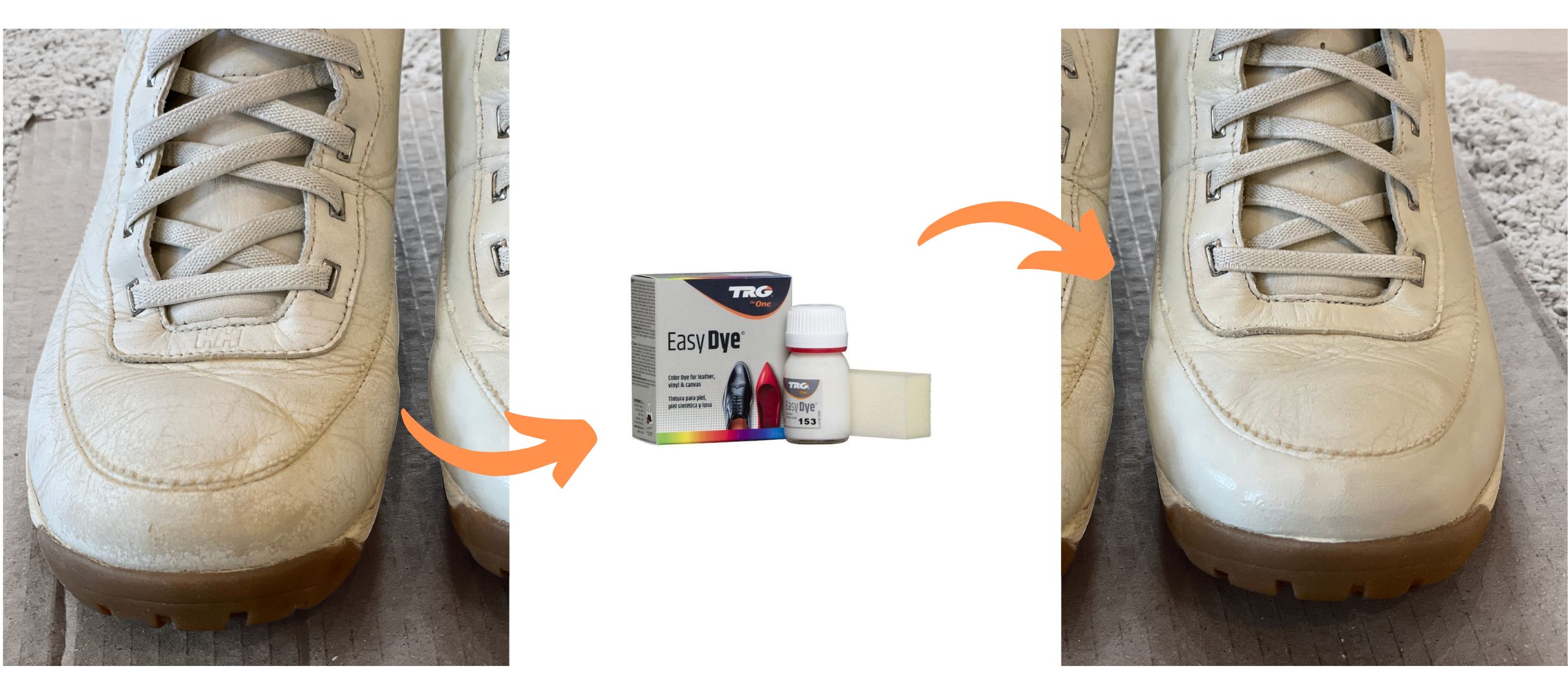 Biała Farba do butow skóry Easy Dye TRG the One Off White 153 